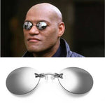 Fashion Clip On Nose Sunglasses Men Vintage Mini Round Sun Glasses