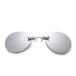 Fashion Clip On Nose Sunglasses Men Vintage Mini Round Sun Glasses