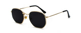 Kachawoo vintage gold sunglasses men square metal frame