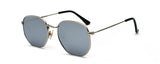 Kachawoo vintage gold sunglasses men square metal frame