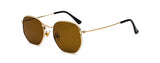 Kachawoo vintage gold sunglasses men square metal frame