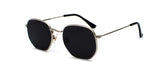 Kachawoo vintage gold sunglasses men square metal frame