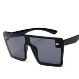 Flat Top Oversize Square Sunglasses