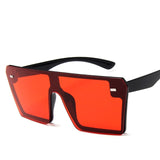 Flat Top Oversize Square Sunglasses