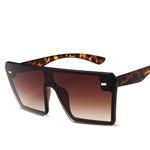 Flat Top Oversize Square Sunglasses