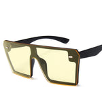 Flat Top Oversize Square Sunglasses