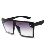 Flat Top Oversize Square Sunglasses