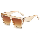 Square Sunglasses Women Men Big Frame Fashion Retro Mirror