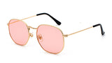 Kachawoo vintage gold sunglasses men square metal frame